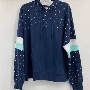 No Boundaries Juniors Long Sleeve Moon Stars Hoodie Sweatshirt Sweater XXXL NEW